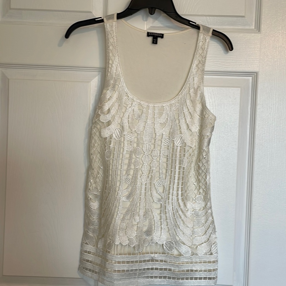 Express lace tank top size small